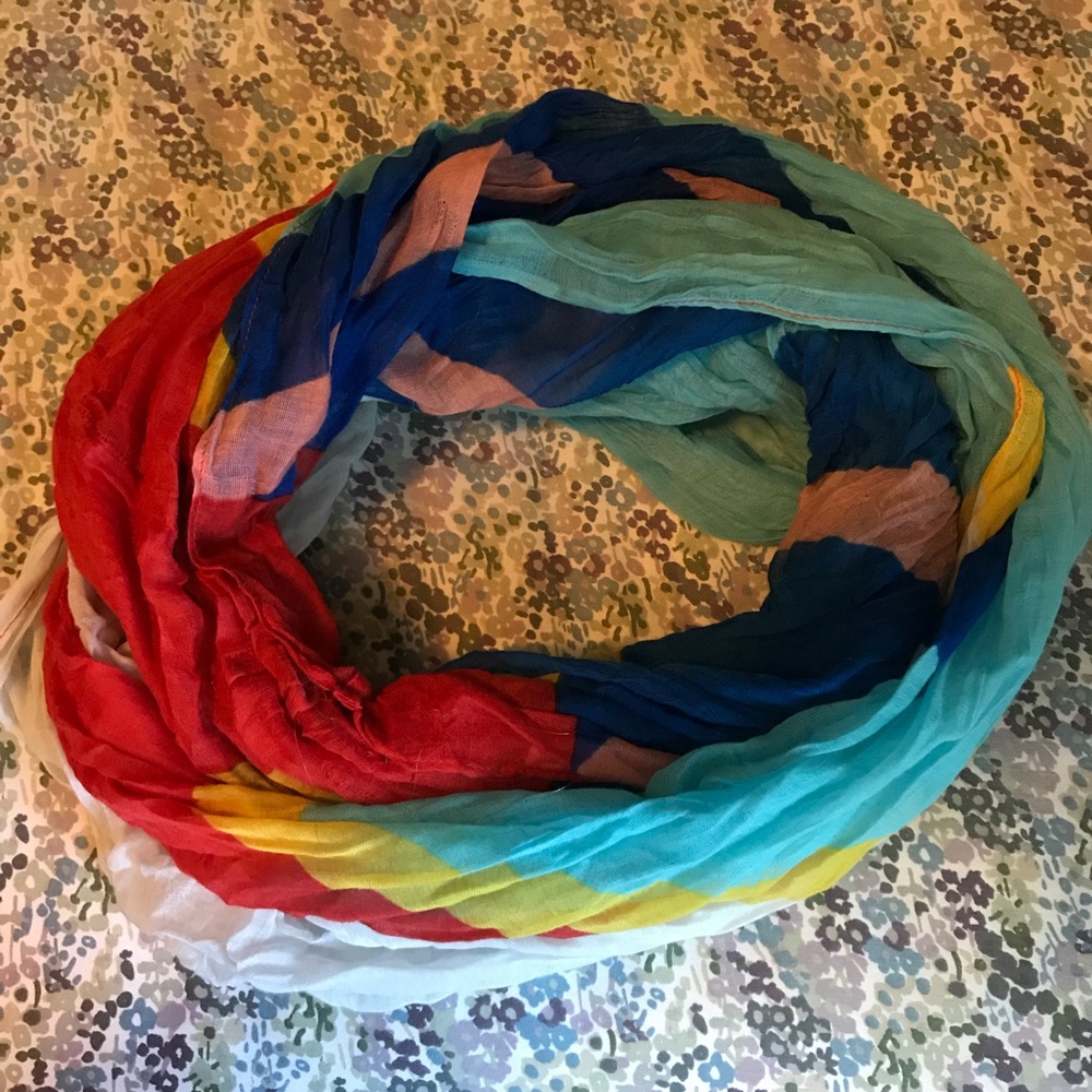 Multi-Colored Infinity Scarf or Wrap
